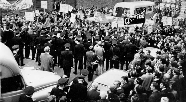 Civil rights march in Derry 1968