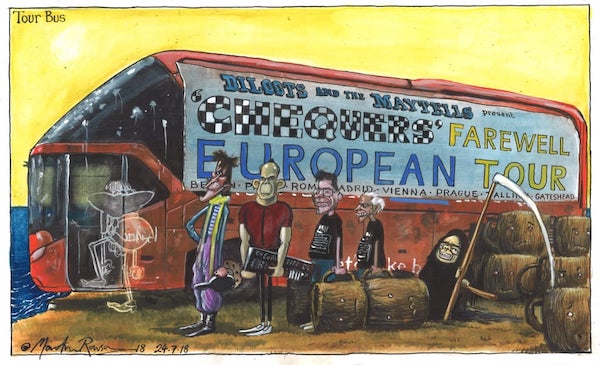 Tour Bus by Martin Rowson