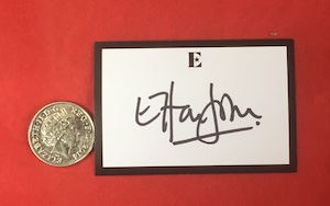Elton John signed bookplate
