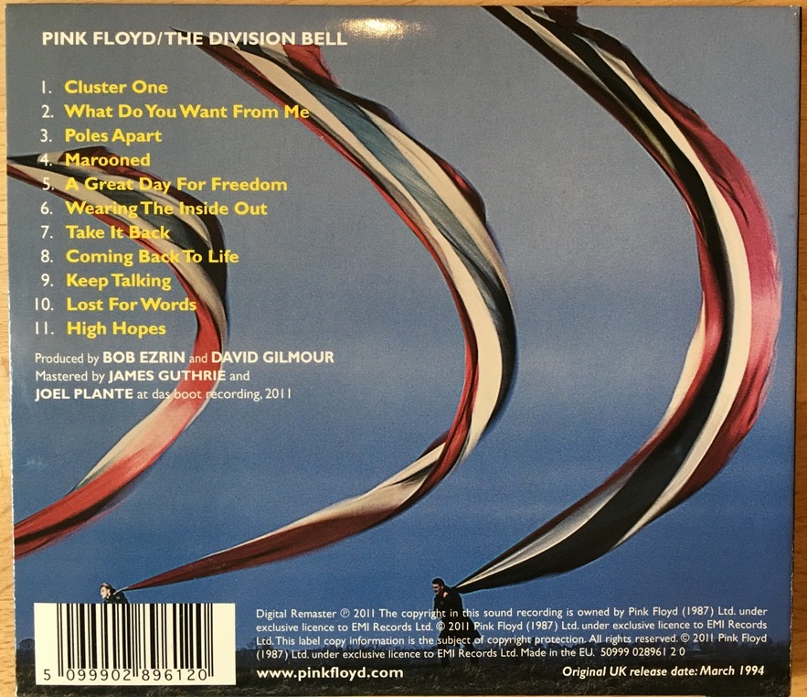 The Division Bell back